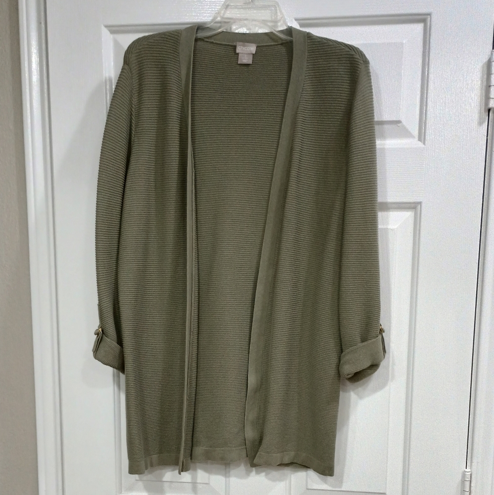 Chico's Green Cardigan L